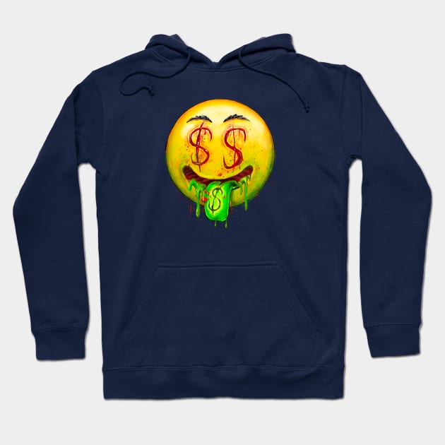 Money face emoticon Hoodie by AMOS_STUDIO